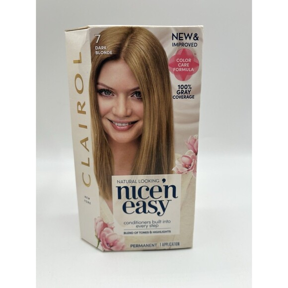 Clairol Nice'n Easy Women's Permanent Hair Color Dark Blonde #7 NEW Lot Of 7 - Picture 3 of 7